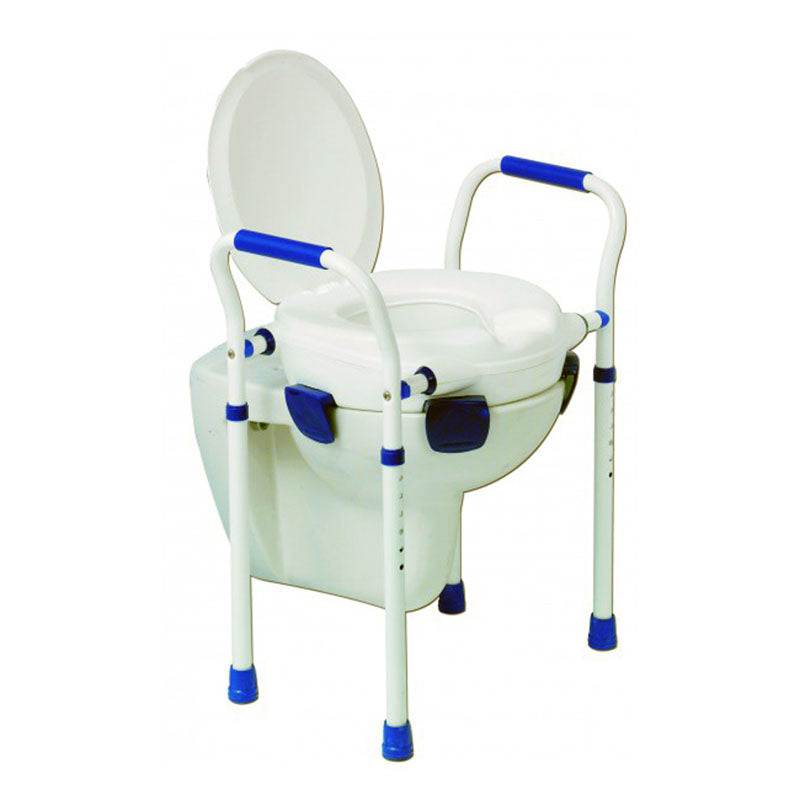 Assento Elevatório WC com Patas, Braços e Tampa — Herdegen