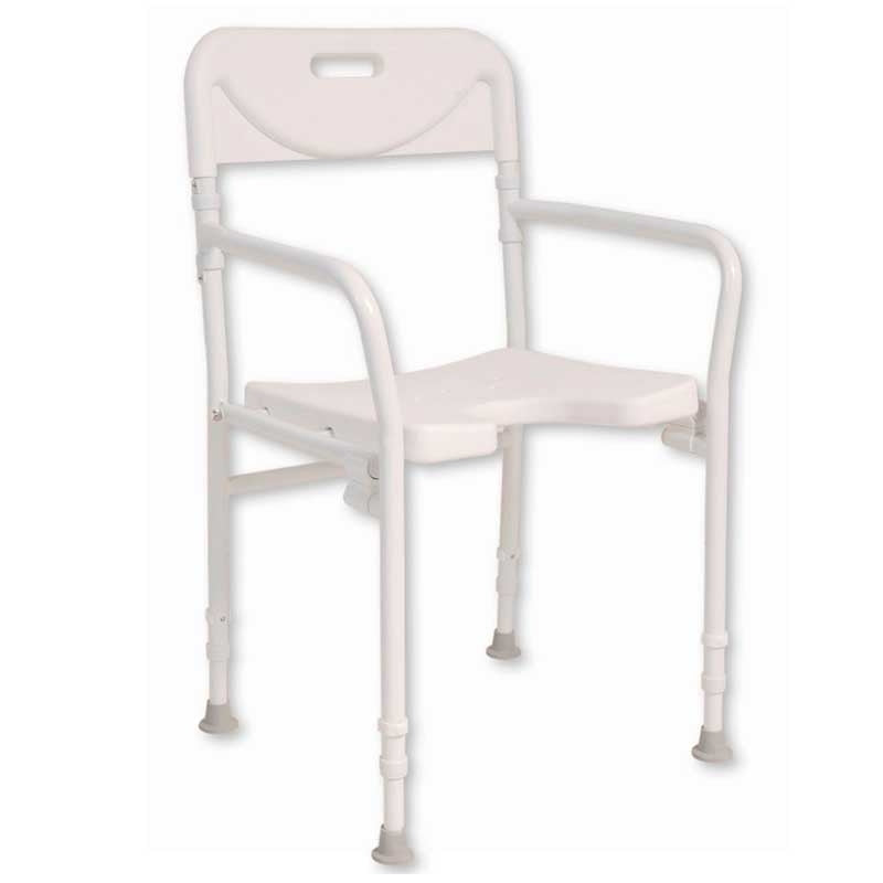 Silla de Ducha con Asiento en 'U' Plegable