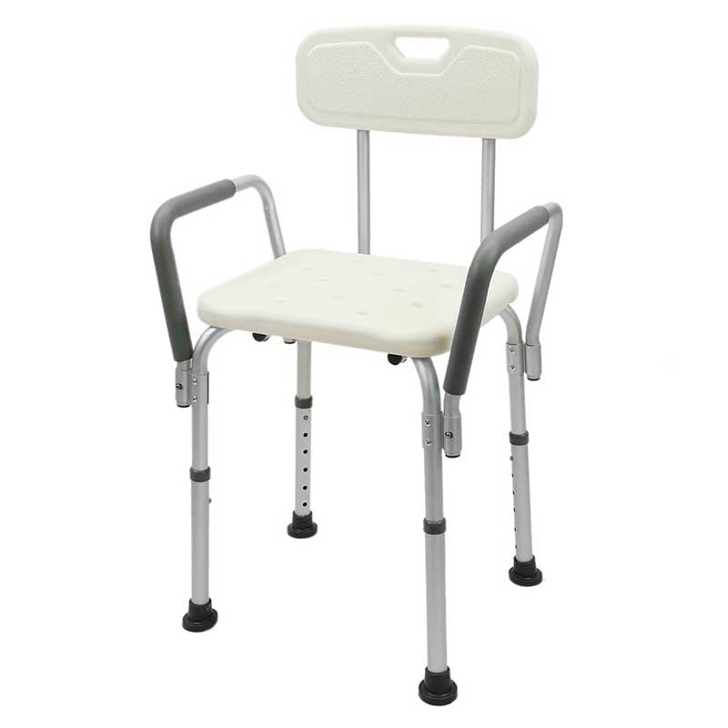Silla de Ducha con Brazos de Aluminio