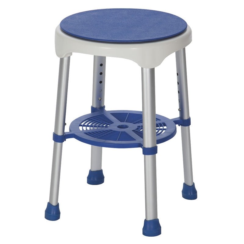 Taburete de Baño Ligero con Asiento Giratorio