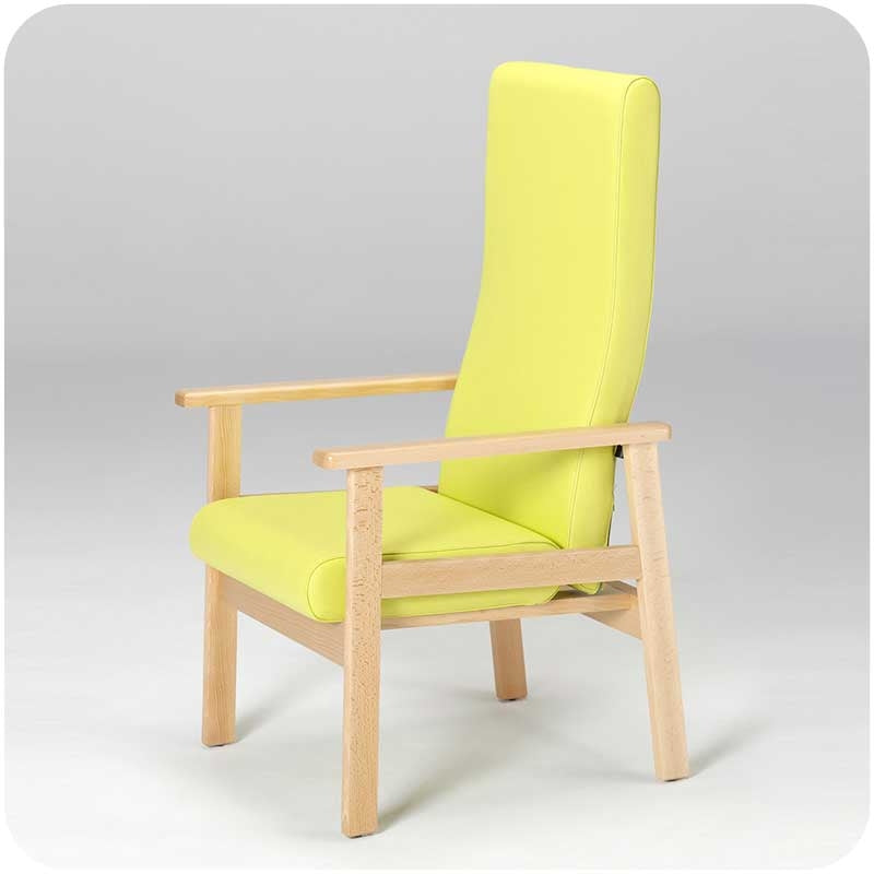 Butaca de Haya Respaldo Alto Reclinable Manual — Kaudex
