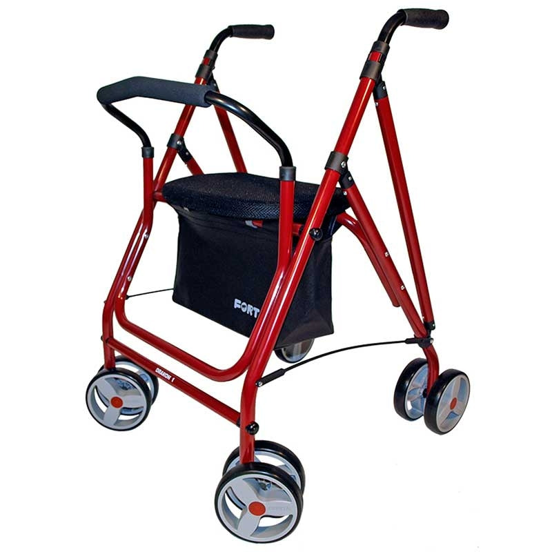 Andador Rollator Aluminio Freno de Presión