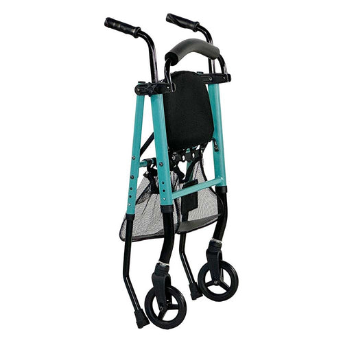 Andador de Aluminio Asiento, Ruedas Giratorias y Tacos