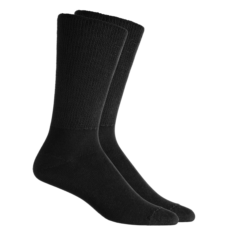 Meias Grossas Ideais para Pés Sensíveis - Preto / Senhor