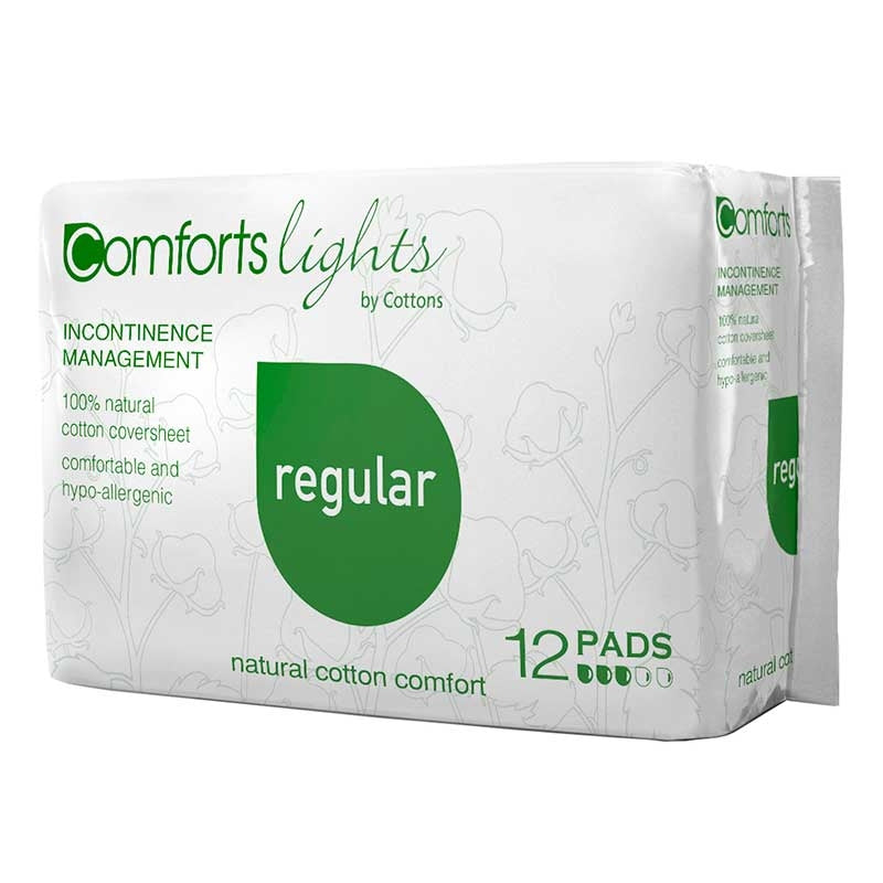 Compresa Incontinencia Algodón 100% Regular