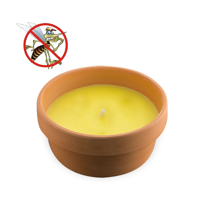 Maceta Mediana Antimosquitos Citronella (16x9cm.)