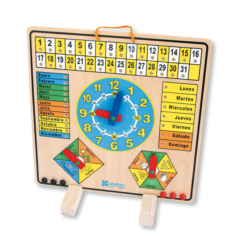 Jogo As Horas - Calendário - Tempo — Andreu Toys