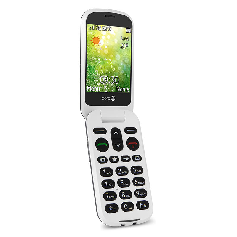 Doro 6050 - Teléfono móvil con tapa y pantalla externa -Grafito- — Doro