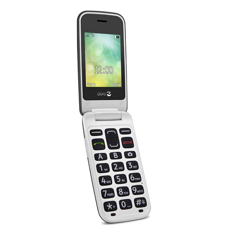 Doro 2424 - Teléfono Móvil Con Tapa y Reloj Externo