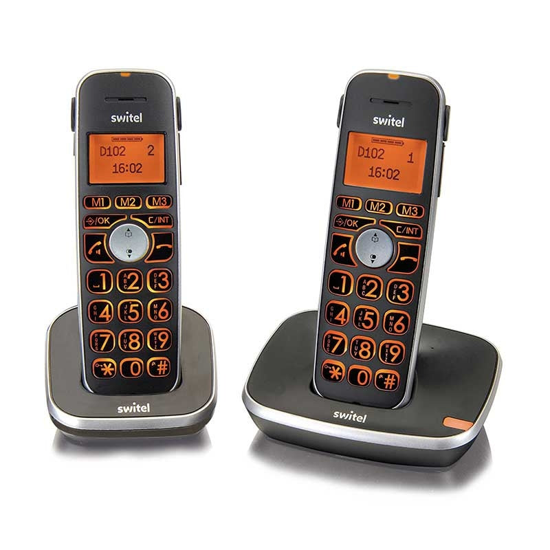 Teléfono Inalámbrico Amplificado Duo VITA — Switel