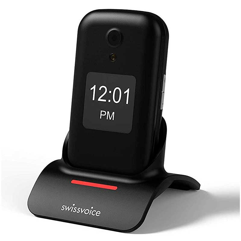 Telemóvel com Tampa D28 -Preto- — SwissVoice
