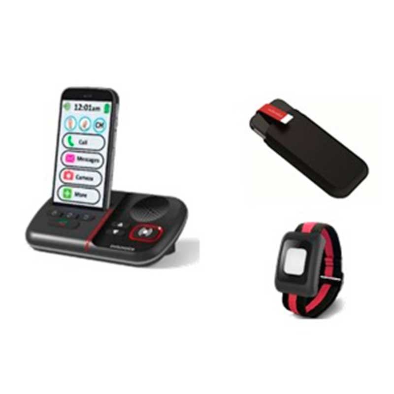 Telemóvel Smartphone Swissvoice C50s Com Pulseira SOS + Capa — SwissVoice