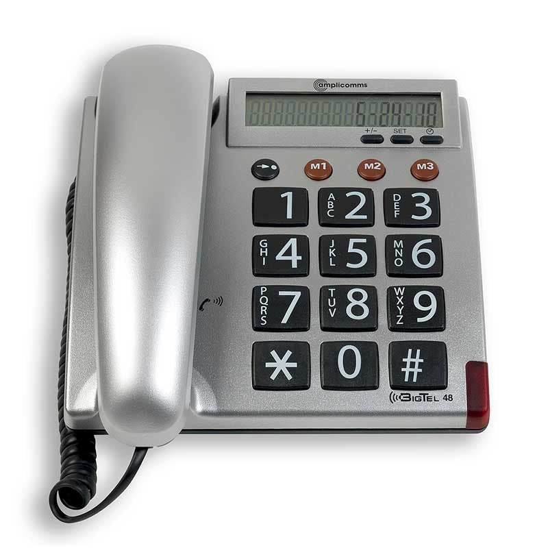 Teléfono Amplificado Teclas Grandes - amplicomms BigTel 48 — Amplicomms