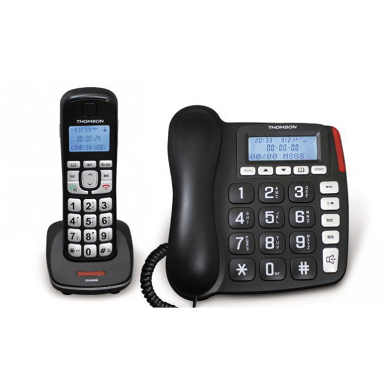 Combo Teléfono Sobremesa + Inalámbrico (Thomson Comby) — Thomson