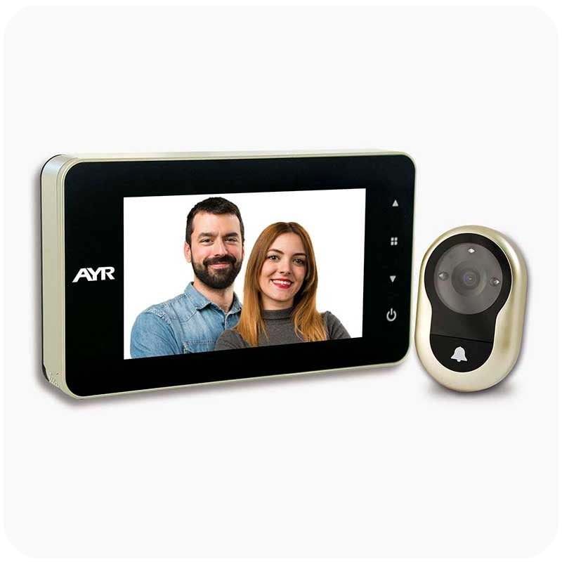 Mirilla Digital Pantalla 4' Timbre, Fotos y Alarma — AYR