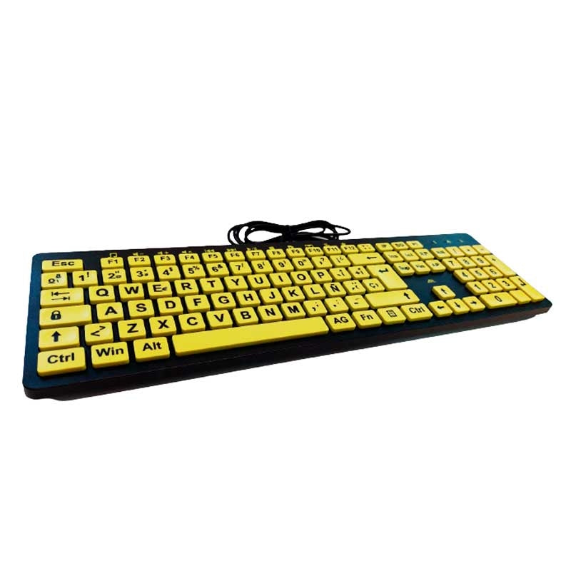 Teclado Ordenador Teclas Grandes Alto Contraste