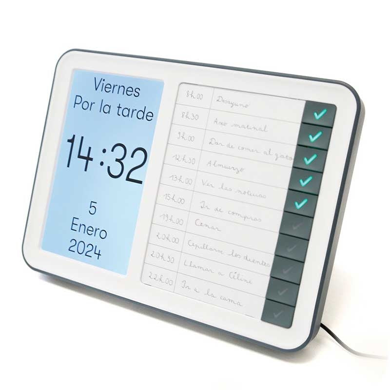 Reloj Calendario y Recordatorio de Tareas