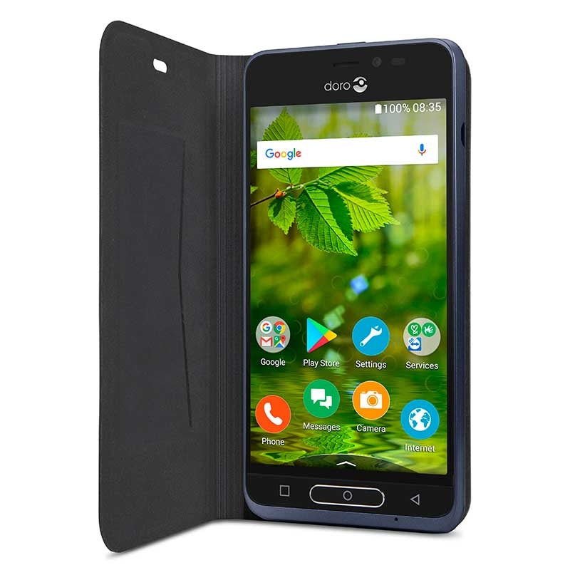 Doro 8035 - Funda Flip Teléfono Móvil -Negra-