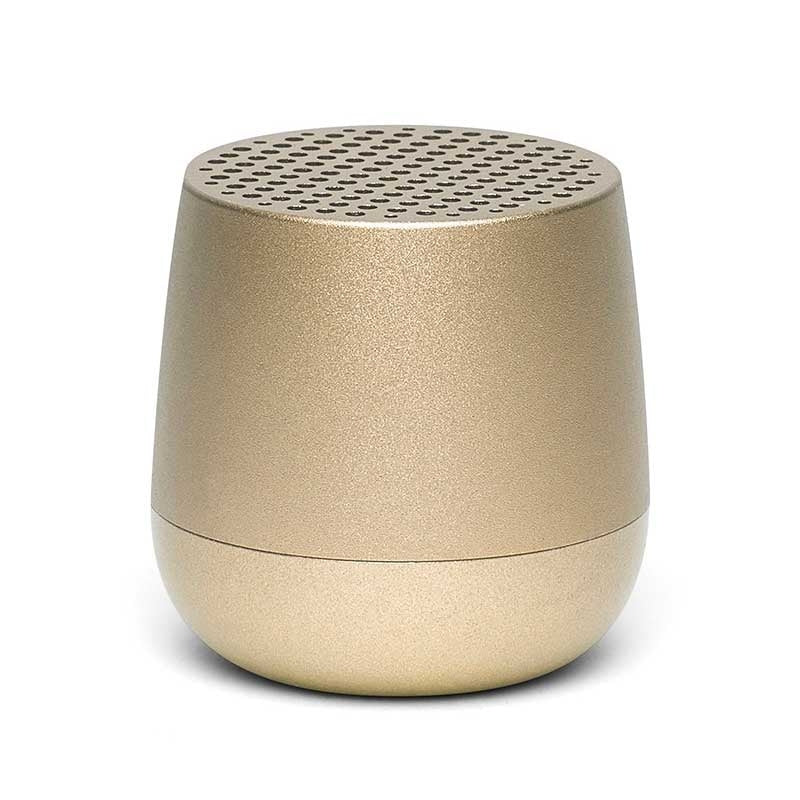 Altavoz Bluetooth Mini Dorado — Bienestar Senior